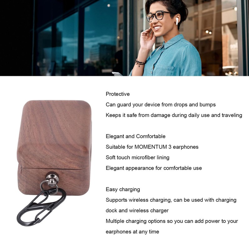 Case Cover Replacement for Momentum 3, True Wireless Earbuds Protective