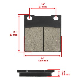 Caltric Brake Pads for Suzuki GSX 1300 GSX1300 Hayabusa 1999-2007 Rear Brakes Motorcycle