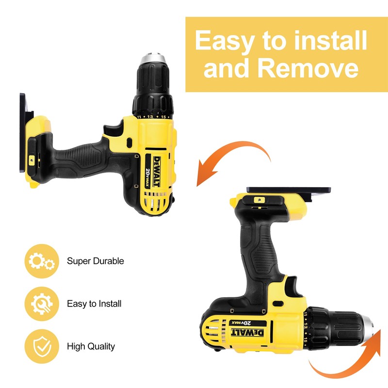 GIPFTYAG 6 Packs Tool Holder Mount for DeWalt 20V/12V Drill