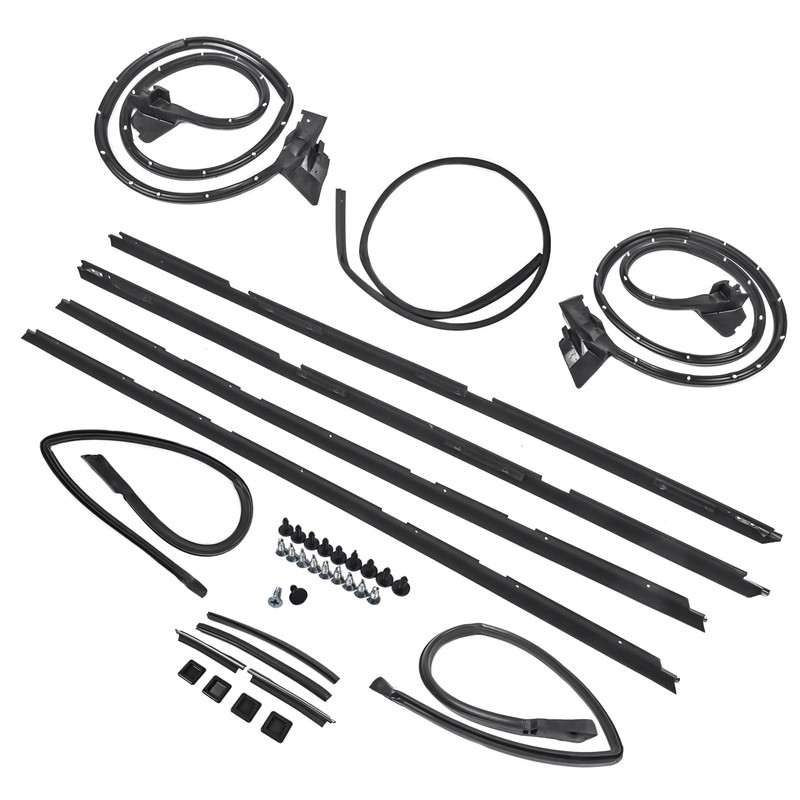 NEWZQ Set of 17 Door Tailgate Weatherstripping Seal Kit Replacement