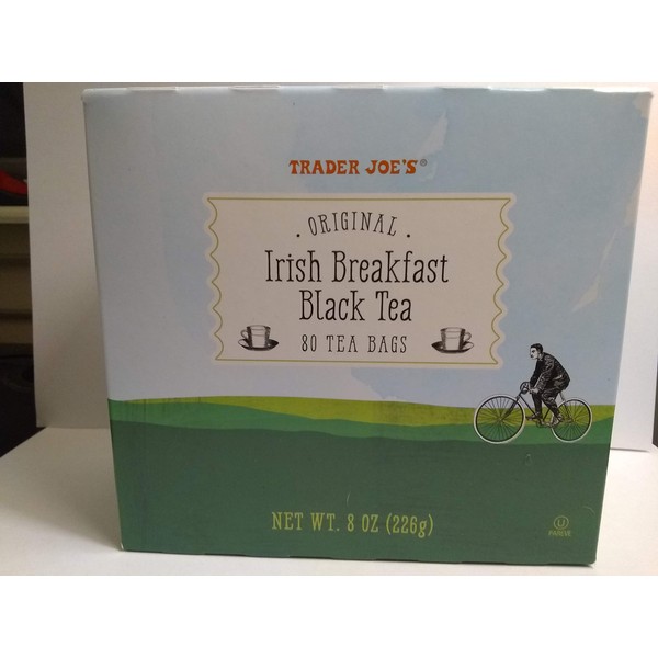 2 X Trader Joe's Original Irish Breakfast Tea (80 Black Tea Bags Per Box)
