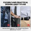 Trifletopia 16PCS Belt Loop Keeper - Elastic Strap Holder -