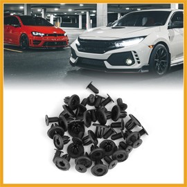 Partuto 20pcs Fender Liner Bump Push Rivet Retainer Fastener 07130702966 Replacement