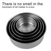 5 Pcs Stainless Steel Food Storage Containers With Plastic Lids,