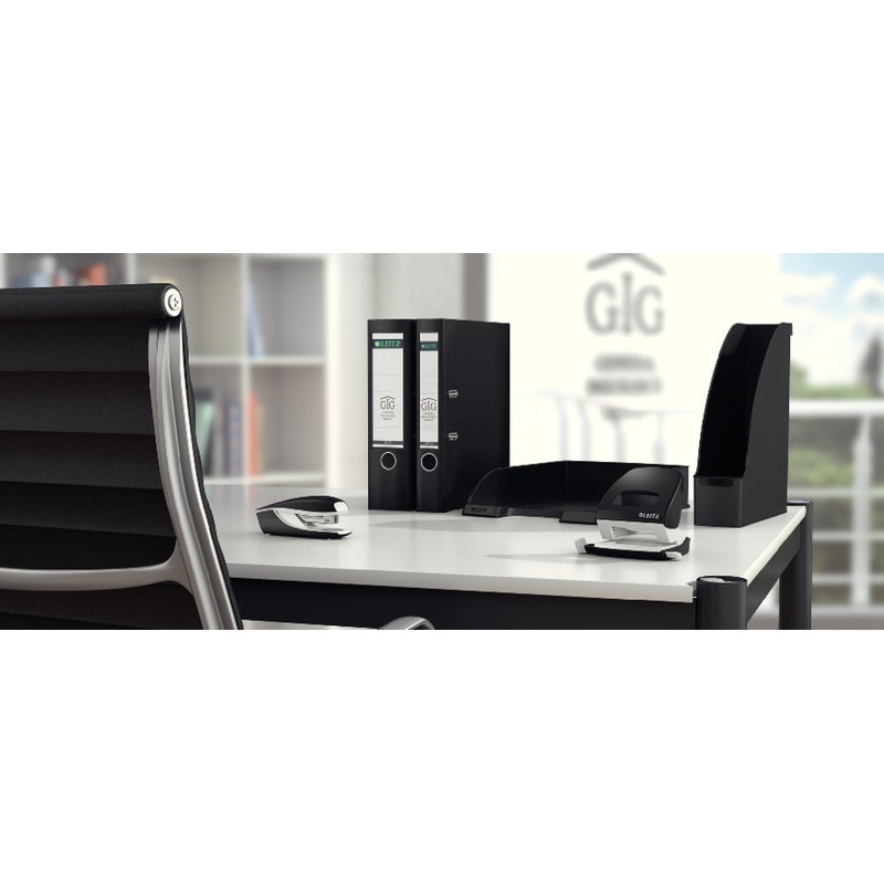 LEITZ 50086095 Office Metal Hole Punch for 30 Sheets, Stop
