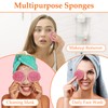 Pack of 80 Face Sponge, Cellulose Make-Up Pads, Compressed Make