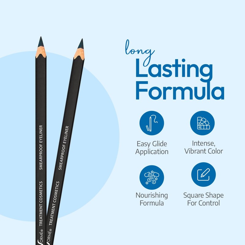 Sorme' Treatment Cosmetics Smear-Proof Eyeliner, Navy Blue
