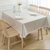 Waterproof Cotton Linen Tablecloths Rectangular for Dining Room, HADEEONG Rustic