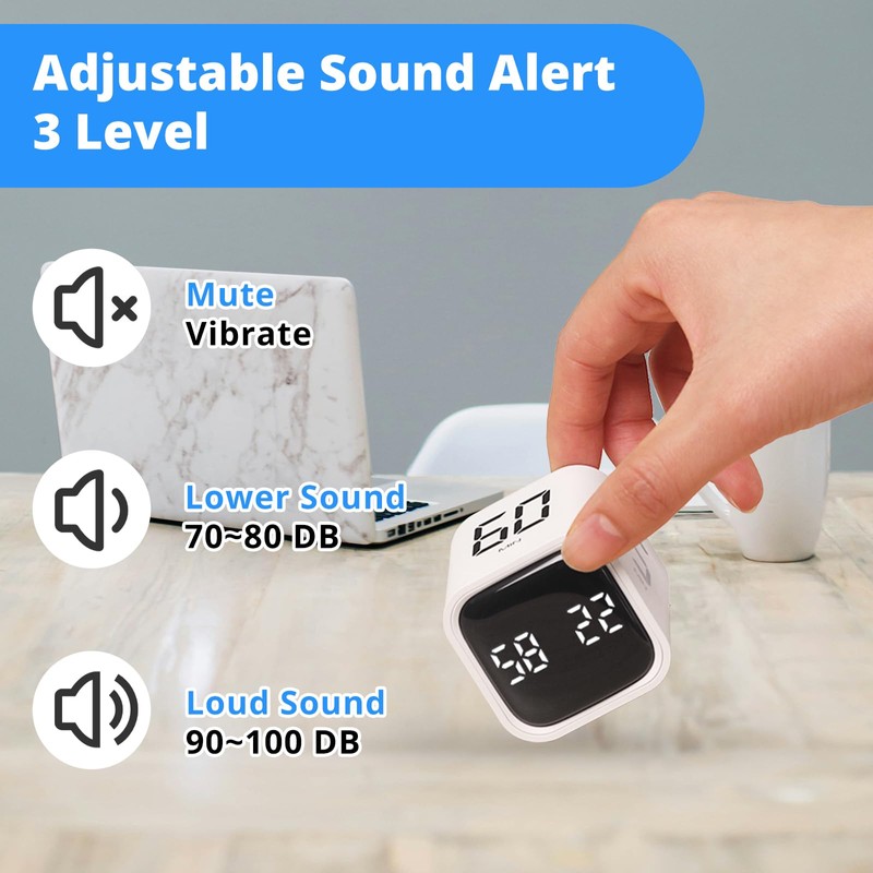 2024 Productivity Timer Flip Gravity Sensor Cube Timer Countdown &