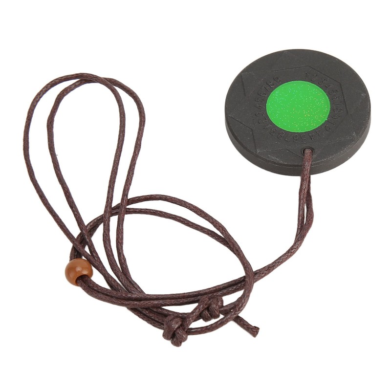 Volcanic Lava Energy Stone Pendant Green Core Promote Circulation Adjustable