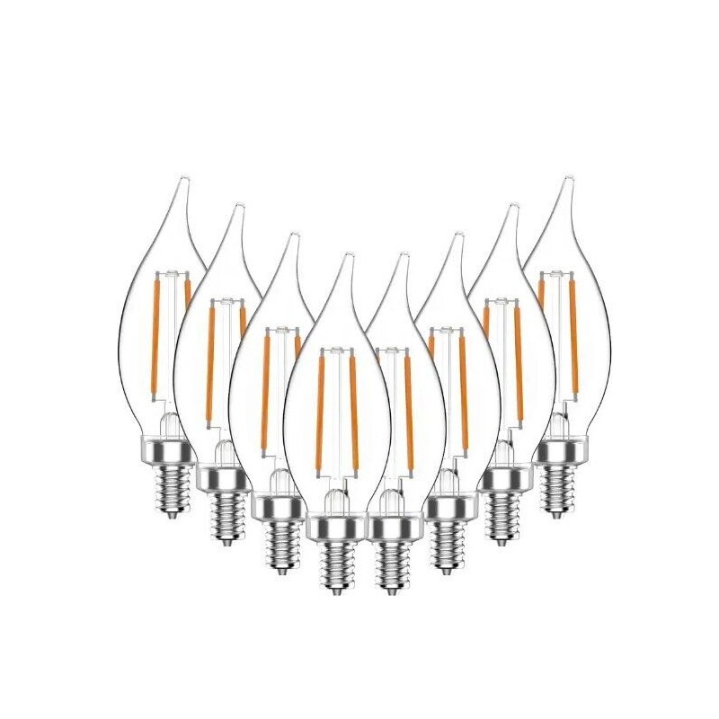 ecosmart 40-W Equivalent B11 Non-Dimmable Clear Glass Filament Vintage LED
