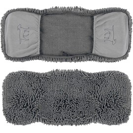 Tuff Pupper Quick Dry Towel for Dogs | Ultra Absorbent Microfiber Shammy | Extra Large 35x15 Size for All Breeds | Comfortable Hand Pockets | Indoor Outdoor Use | Durable Material | Machine Washable