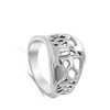 Wide Filigree Wave Cutout Abstract Ring New .925 Sterling Silver