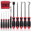 Swpeet 9Pcs Long Hook Set with Magnetic Telescoping Tool Kit,