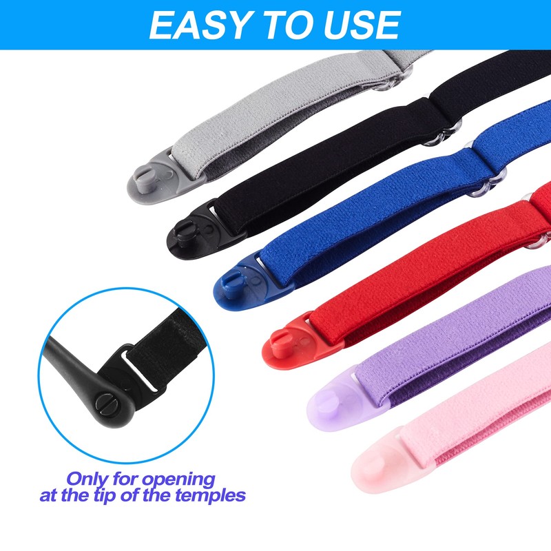 lvvfit Kids Glasses Strap Adjustable Eyeglasses Strap Elastic Eyeglass Band