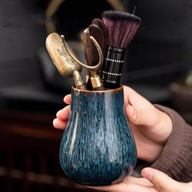 Motanber Chinese Gongfu Tea Ceremony Set - 6-Piece "Six Gentlemen" Accessories, Asian Tea Accessories for Adults, Complete Gongfu Teaware Kit with for Traditional Brewing & Gifts