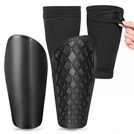 AiQInu Children's Football Shin Pads with Protective Calf Guards, Shin Pads Women's Football, Shin Pads Football Men, Provide Strong Protection (M)