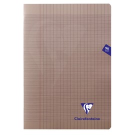 Clairefontaine Cf363161 French Ruled Mimedis Stapled Notebook, A4, 96 Pages, Gray, 3.2 oz/yd², PP Soft Cover, PEFC Certified, Clairefontaine