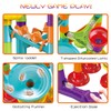 50Pcs Marble Run Set Building Blocks with 30 Glass Marbles