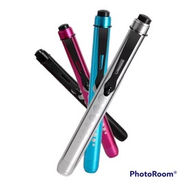 Exeton Diagnostic Penlight Pen Torch Light Reusable LED Penlight with Pupil Gauge for Nurses Doctors with Pocket Clip PL02 (Blue)