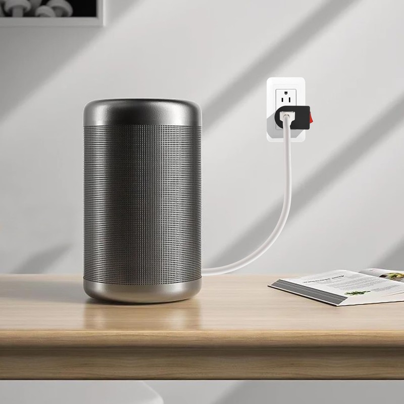 VSEER Grounded Outlet with ON Off Switch (2 Pack), Single