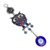 9.3in Blue Evil Eye Owl Pendant Decoration Protection Blessing Lightweight