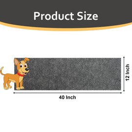 BETAGT Pet Feeding Mat, 12x40 Inch Absorbent Dog Bowl Mat for Food and Water No Messy Anti-Slip Dog Water Dispenser Mat