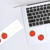 4 x Small 50mm 'Shiny Red Apple' Permanent Sticker Decals