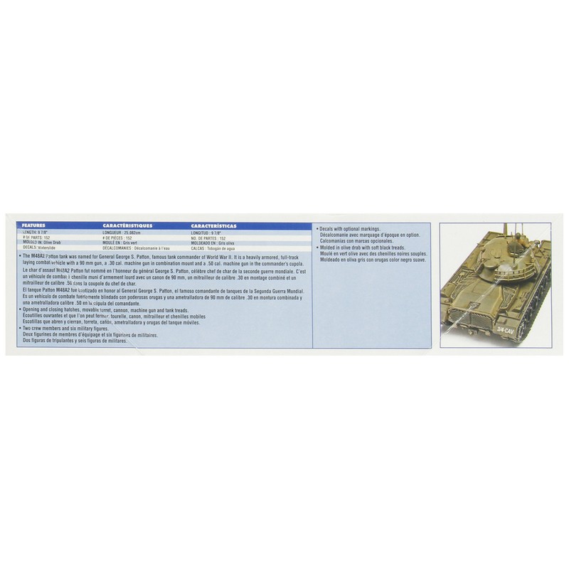 Monogram Revell 1:35 M48A2 Patton Tank, Green
