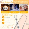 2 cepillos para lengua, resistentes, reutilizables, de acero inoxidable, herramientas