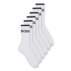 BOSS Men's Socks QS Stripe CC Crew Socks 6 Pairs,