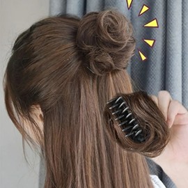 Volume up ponytail clip-on wig (KYR-WEAB0FD) Select 3 Dark Brown / 볼륨 업 똥머리 집게 부분 가발 (KYR-WEAB0FD) 선택3 다크 브라운