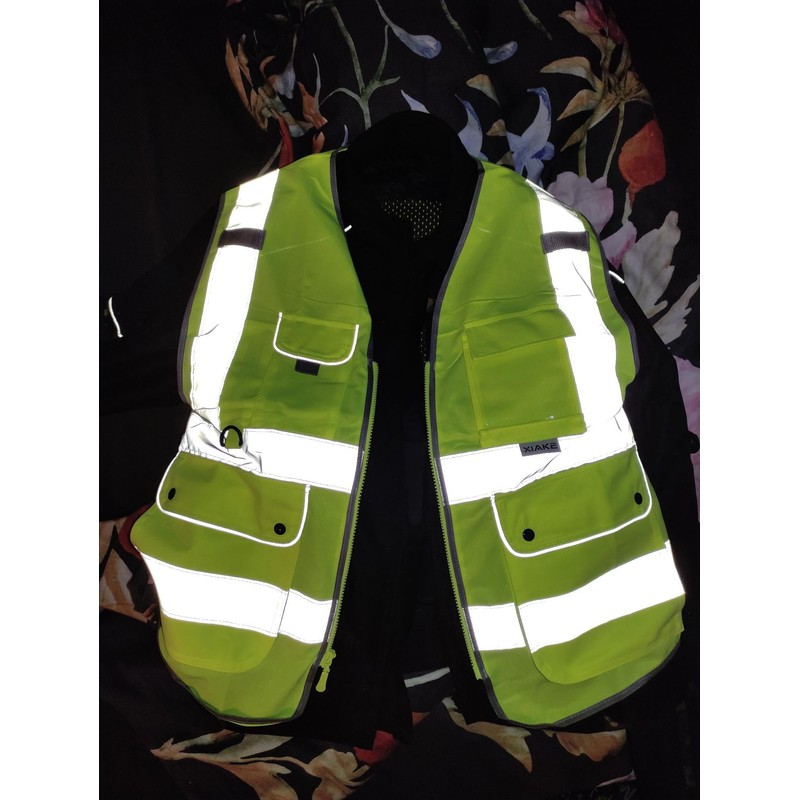 XIAKE 8 Pockets High Visibility Class 2 Reflective Safety Vest