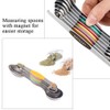 WEZVIX Magnetic Measuring Spoons Set Stainless Steel Double Sided Spoons
