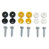 All Trade Direct 12 Pcs Number Plate Caps Screws Bolts