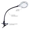 Brightech LightView Flex Magnifying Desk Lamp, 1.75X Light Magnifier, Adjustable