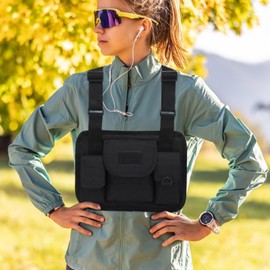 Running Chest Pack | Running Chest Bag Chest Pouch,Chest Vest, Men Chest Backpack, Adjustable Front Pack, Travel Chest Pack for Men Women