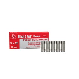 Pack of 10 Ceramic Fuses 3.15 A Quick 5 x 20 mm