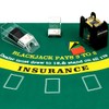 Aoriher Blackjack Game Combo Set, Include Blackjack Layout Felt,Shoe 6