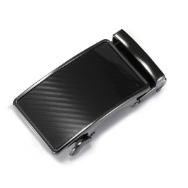 JASGOOD Hebilla de carraca o correa para hombre, solo reemplazo de cinturón de piel, A-Negro, Hebilla