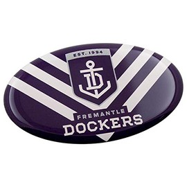Fremantle Dockers Freo AFL Lensed Team Oval Decal Badge - Cars, Bikes Laptops, Most Things