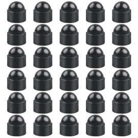 30pcs Plastic Hex Nut Protective Caps, M8x13x15 Nut Caps – Rustproof PE Bolt Covers for Automotive, Machinery & Outdoor Equipment