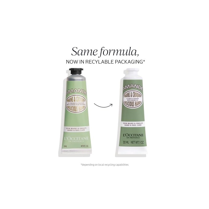 L'Occitane Almond Delicious Hand & Nail Cream, 1 oz.