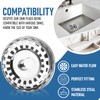 NAVZA Kitchen Sink Plug and Strainer, Stainless Steel Sink Plug