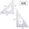 BronaGrand Large Triangle Ruler Square Set, 30/60 and 45/90 Degrees,