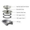 Kitchen Sink Collection, 114mm Kitchen Stainless Steel Sink Drain Strainer