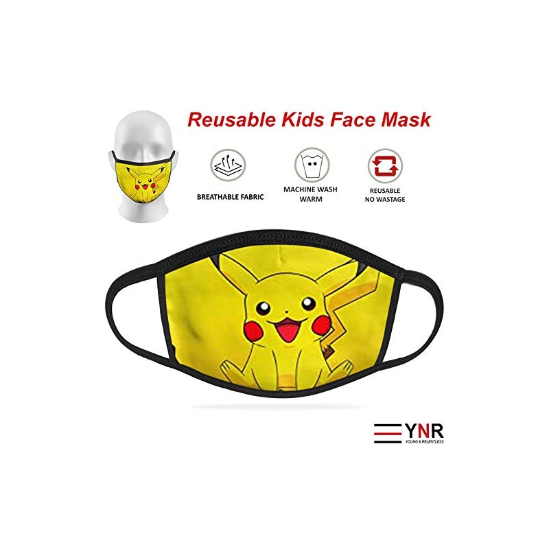 YNR Kids Boys Girls Face Mask Washable Breathable Reusable Mouth