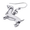 DUOWEI Alloy Antique Dachshund Dog Earrings for Women Pet Dangle