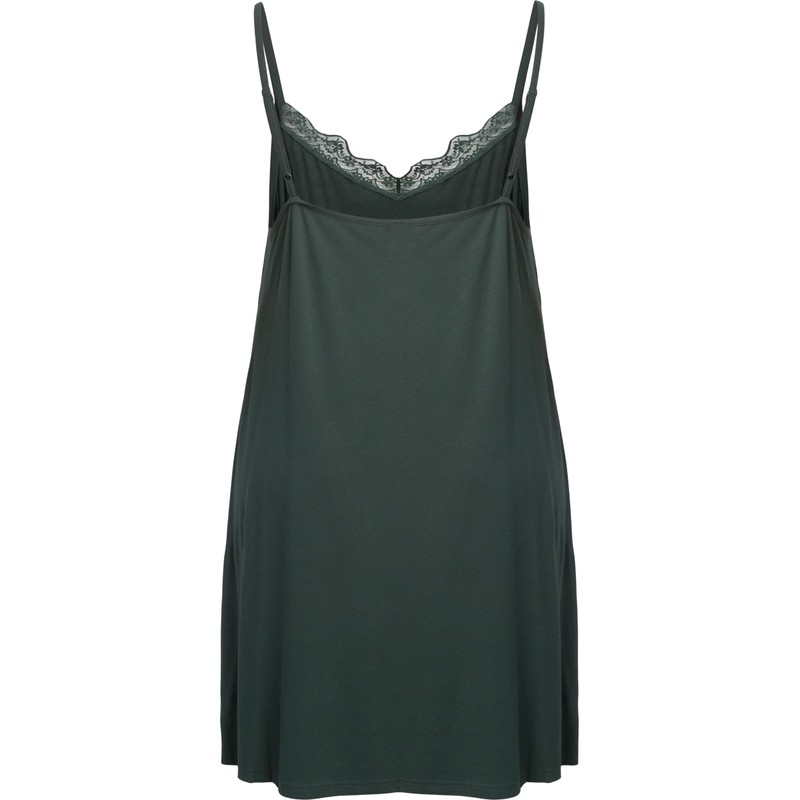 Zizzi Large Sizes Women's Viscose Negligee with Lace Size 42-60,