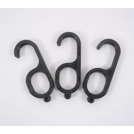 Door Opener (Anti Touch) to Keep Your Hands Clean : Black 3PC